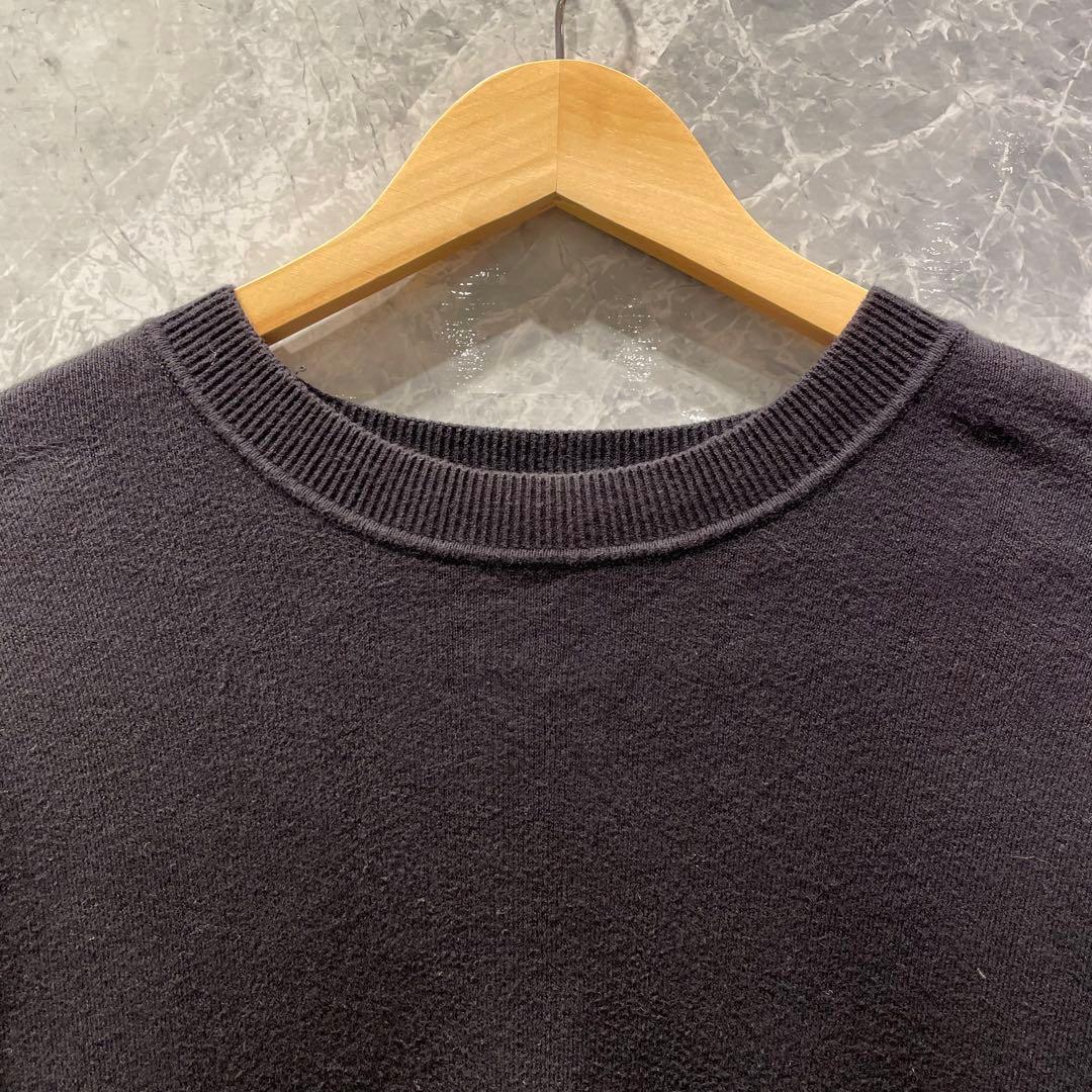 UNIQLO ユニクロ メンズ M チャコール ニット セーター シンプル 秋冬 — image 3