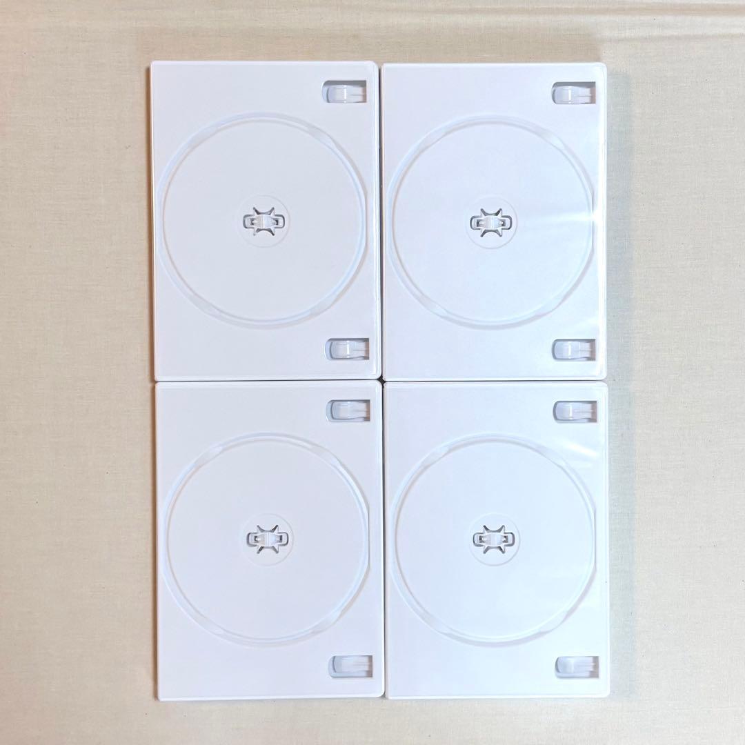 DVDトールケース 空　2枚収納　4点セット　白　ホワイト — image 2