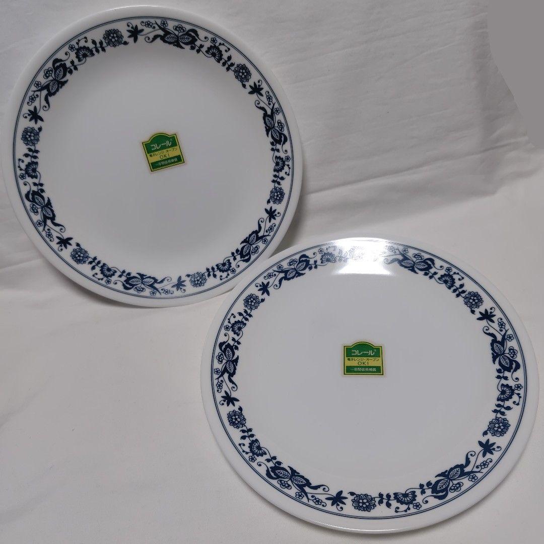 レトロ食器☆オールドコレール☆プレート／中皿☆未使用保管品２枚セット☆匿名配送 — image 2