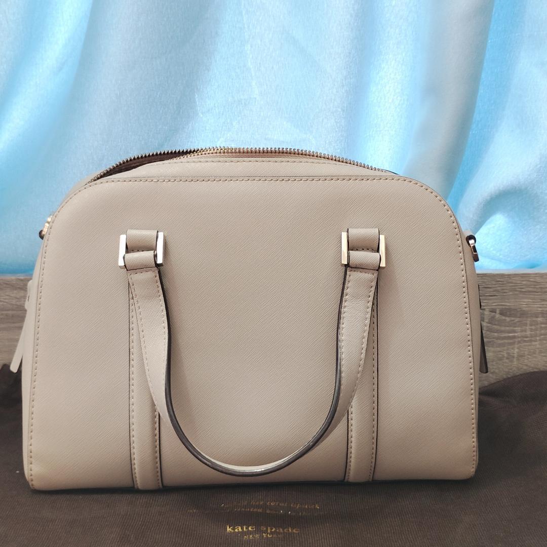 【かばん】 kate spade ベージュ ハンドバッグ ショルダーストラップ付 — image 3