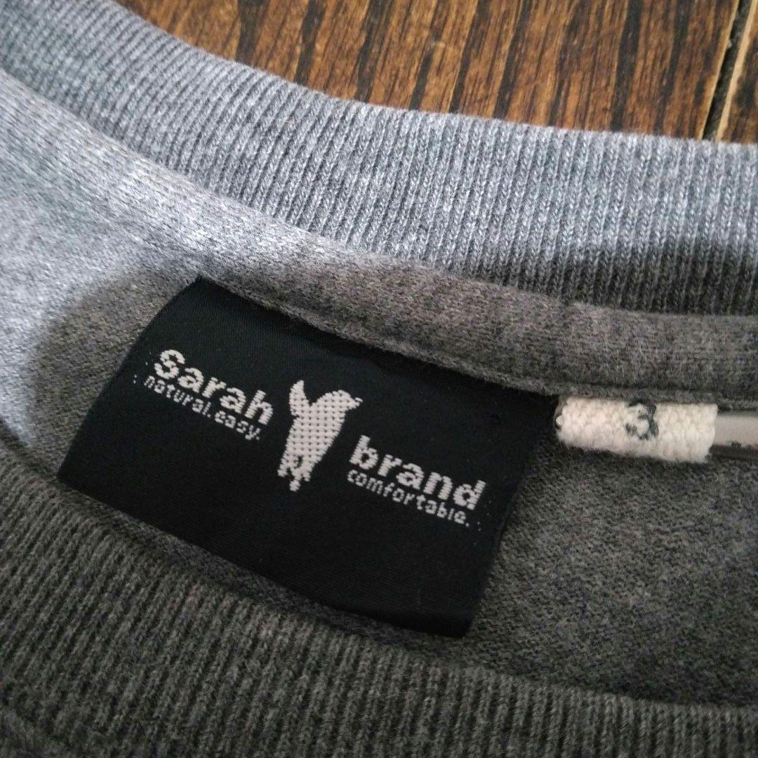 サラブランド Sarah brand ラグラン ロンT カットソー グレー — image 4