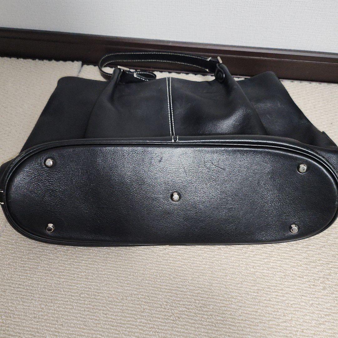 agnès b. Voyage ブラックレザーハンドバッグ — image 5