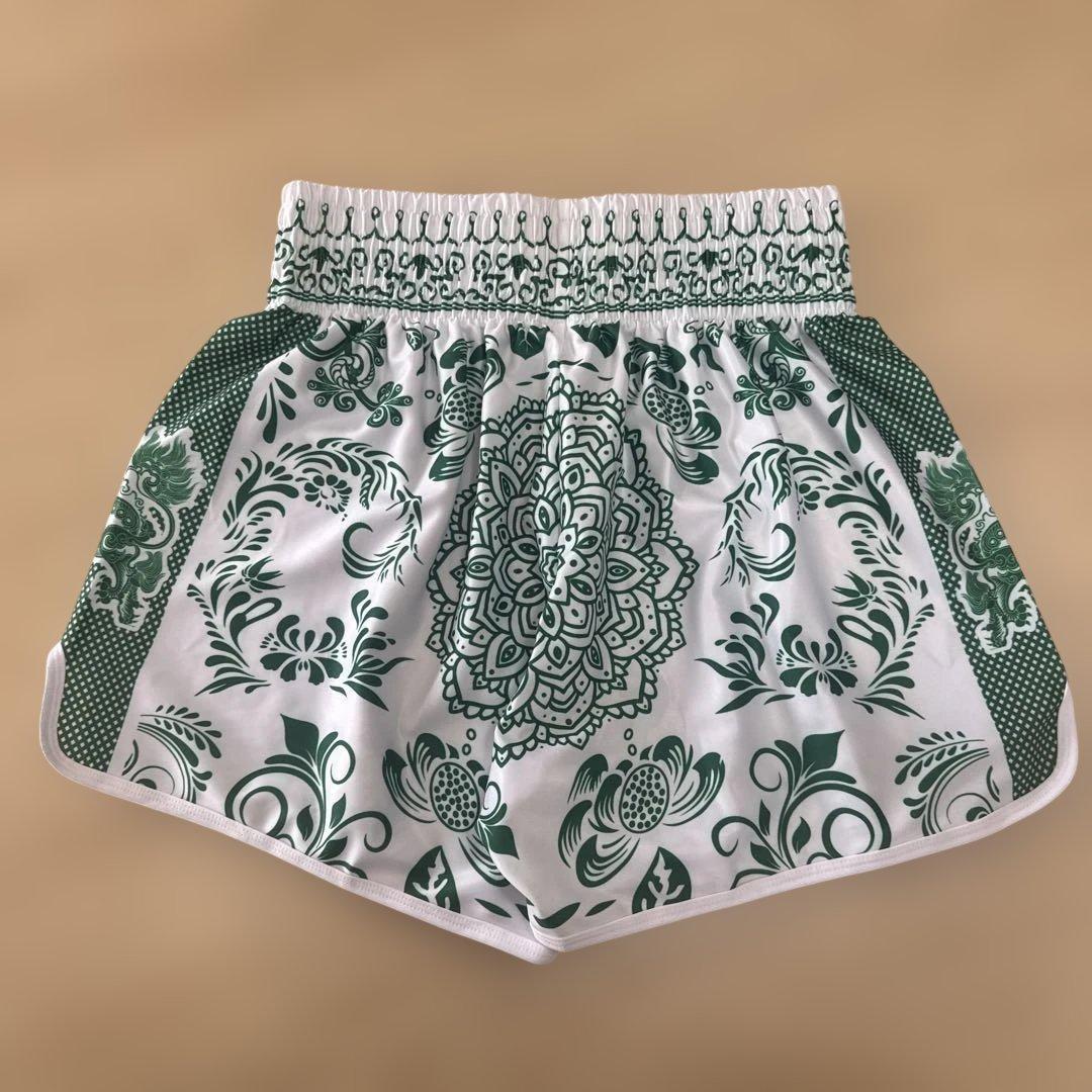 OIMOTI ムエタイパンツ グリーン ホワイト — image 2
