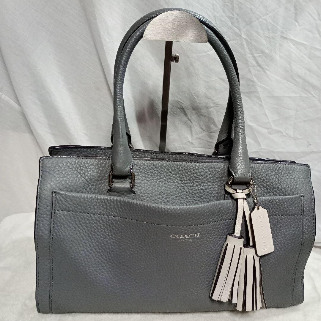 COACH コーチ G1373-25340 ハンドバッグ レザー グレー — image 2