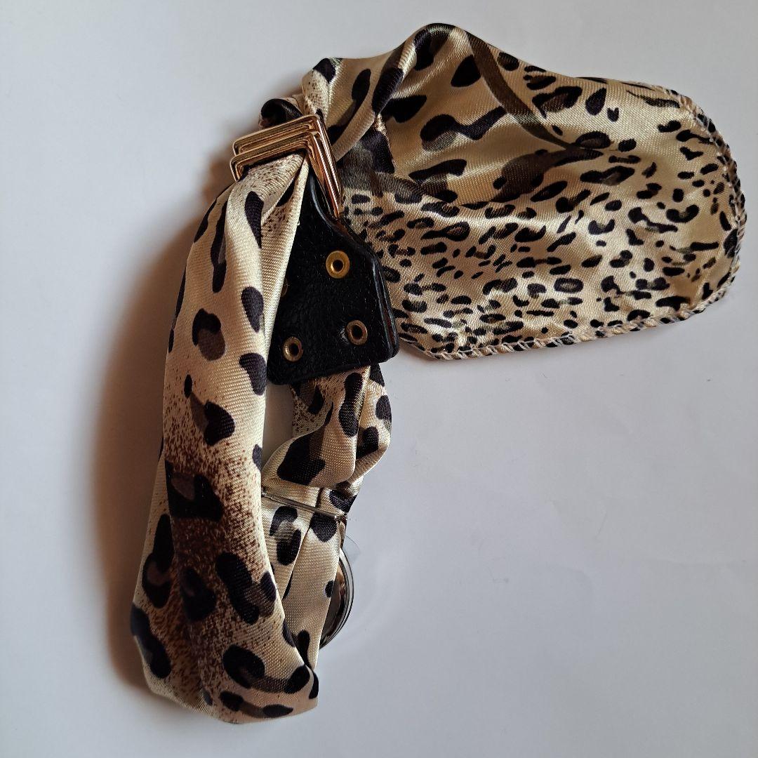 スカーフ ウォッチ　豹柄　ジャンク品 — image 3