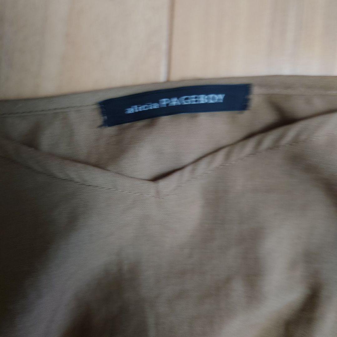 PAGEBOY 半袖 ワンピース ベージュ スリット入り — image 5
