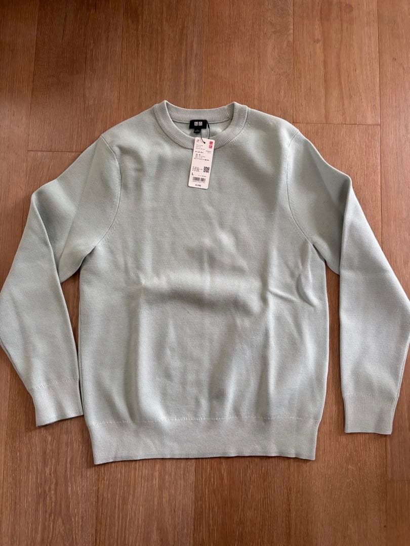 UNIQLO ウォッシャブルコットンクルーネックセーター 2枚セット — image 4
