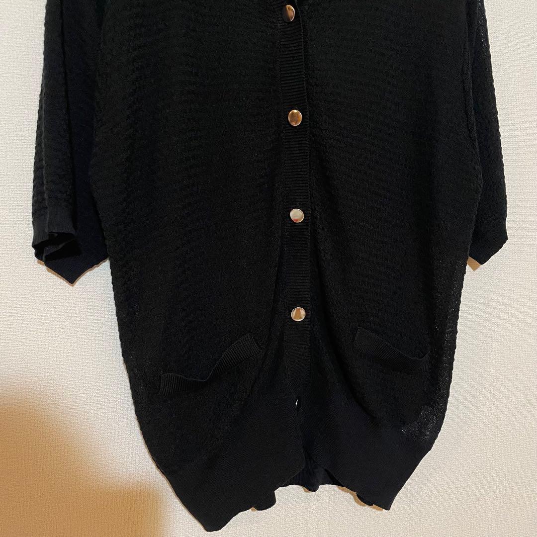 chocol raffine robe ブラック 黒 半袖カーディガン Fサイズ — image 2