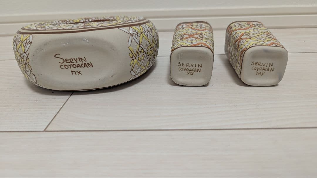 Servin Coyoacan メキシコ 陶器 デキャンタ グラスセット — image 2