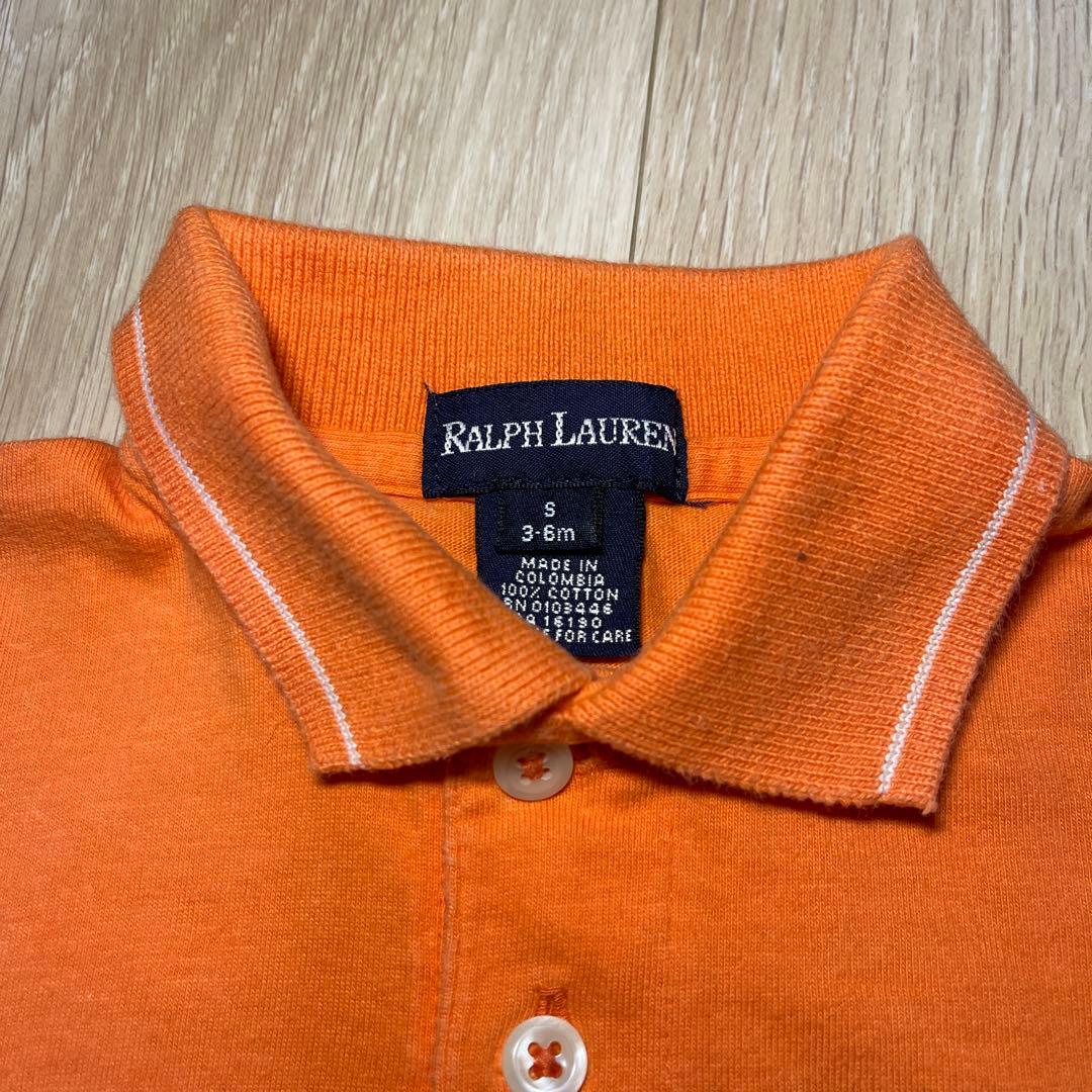 Ralph Lauren オレンジ ポロロンパース 3-6ヶ月 — image 3