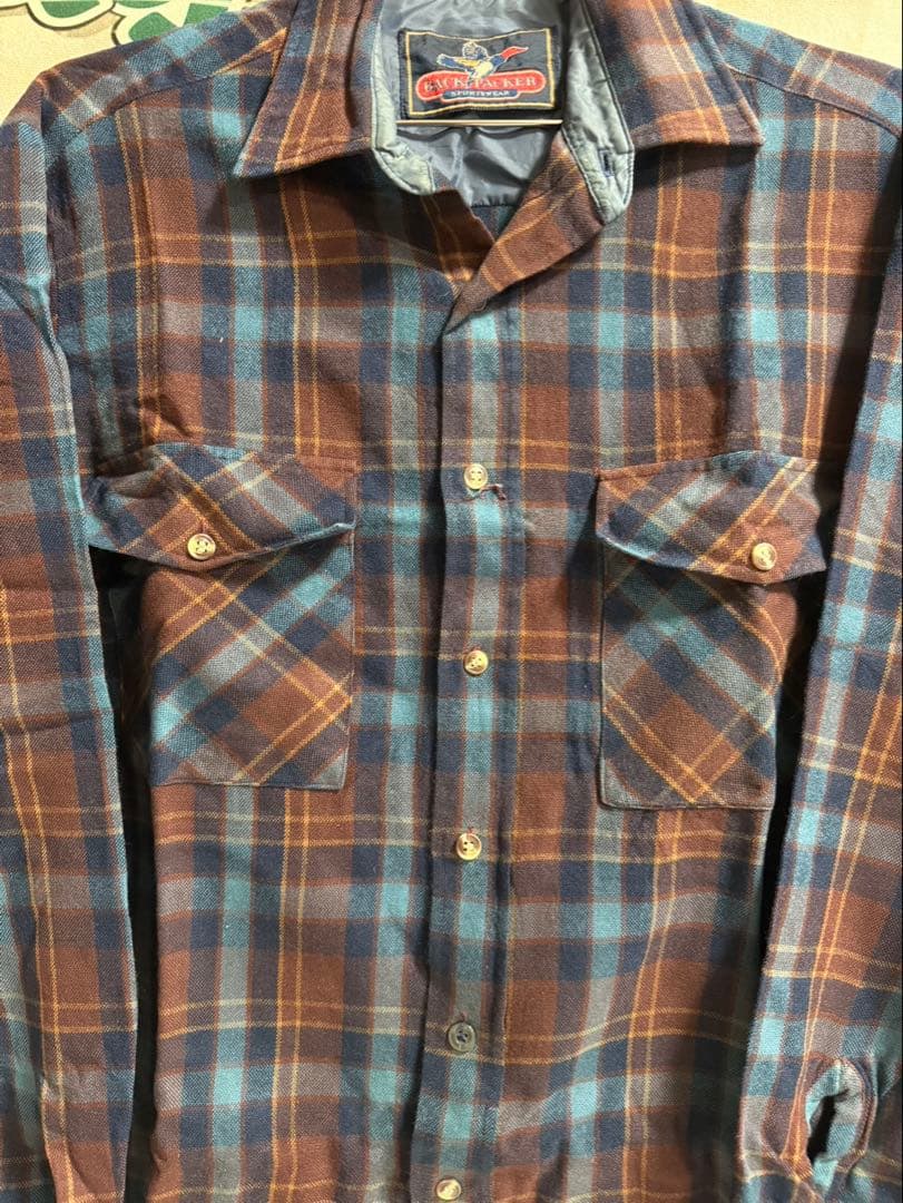 【美品】チェック柄長袖シャツ — image 3