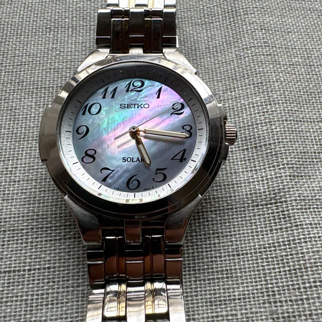 SEIKO ソーラー　V181-08P0稼動良品 — image 3