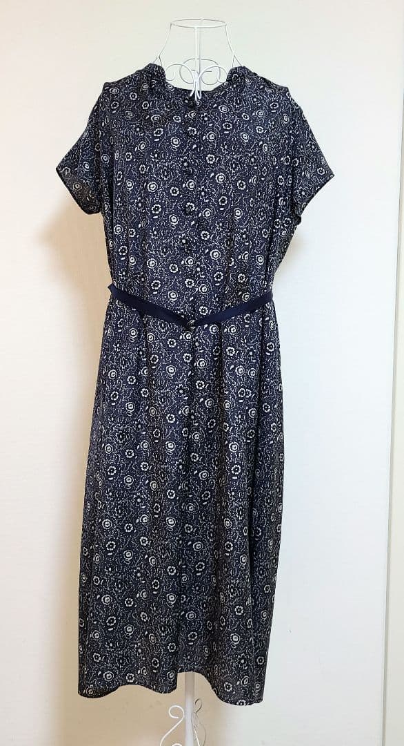 美品　トランスワーク　大きいサイズ　シャツワンピース　フラワープリント — image 2