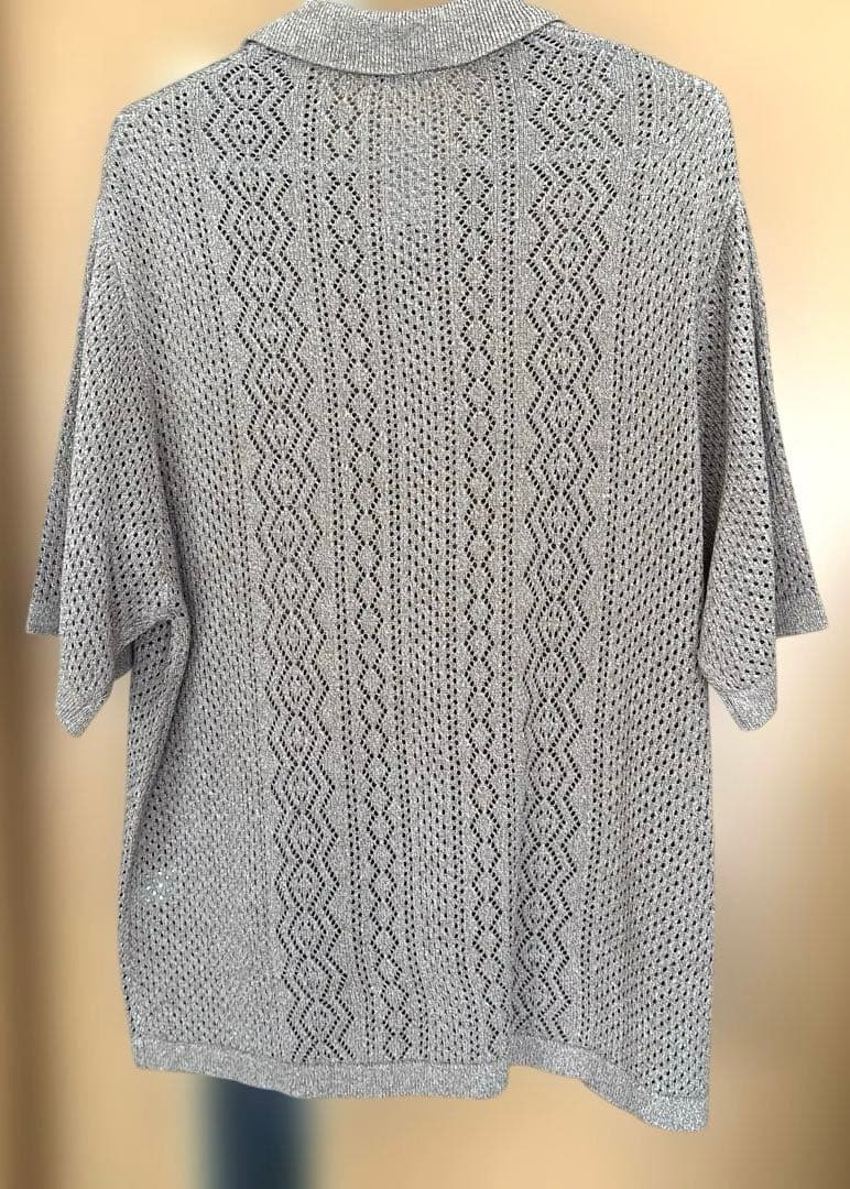 ウォッシャブルメッシュニットシャツ(5分袖) MEN Lサイズ — image 4