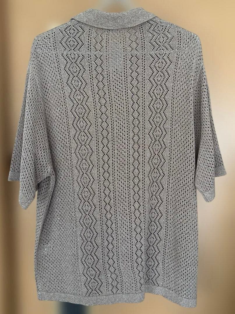 ウォッシャブルメッシュニットシャツ(5分袖) MEN Lサイズ — image 5