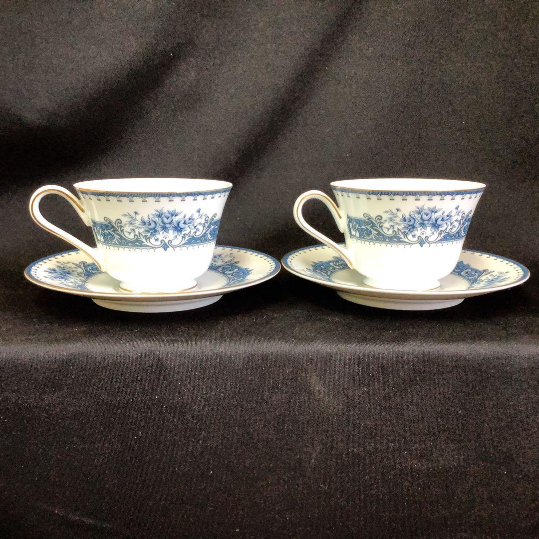 【美品】Sango ティーカップ＆ソーサ　ペア　2客セット　三郷陶器　レトロ — image 3