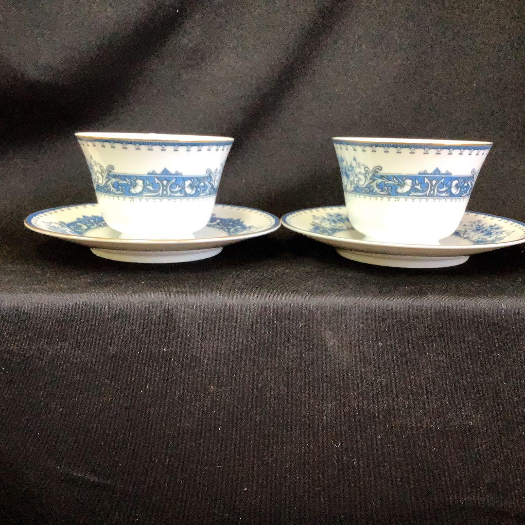 【美品】Sango ティーカップ＆ソーサ　ペア　2客セット　三郷陶器　レトロ — image 4
