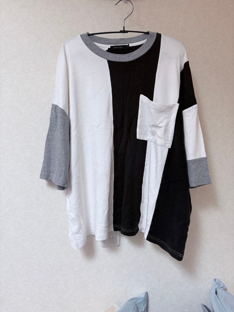 ストライプ切り替えTシャツ　niko and — image 2