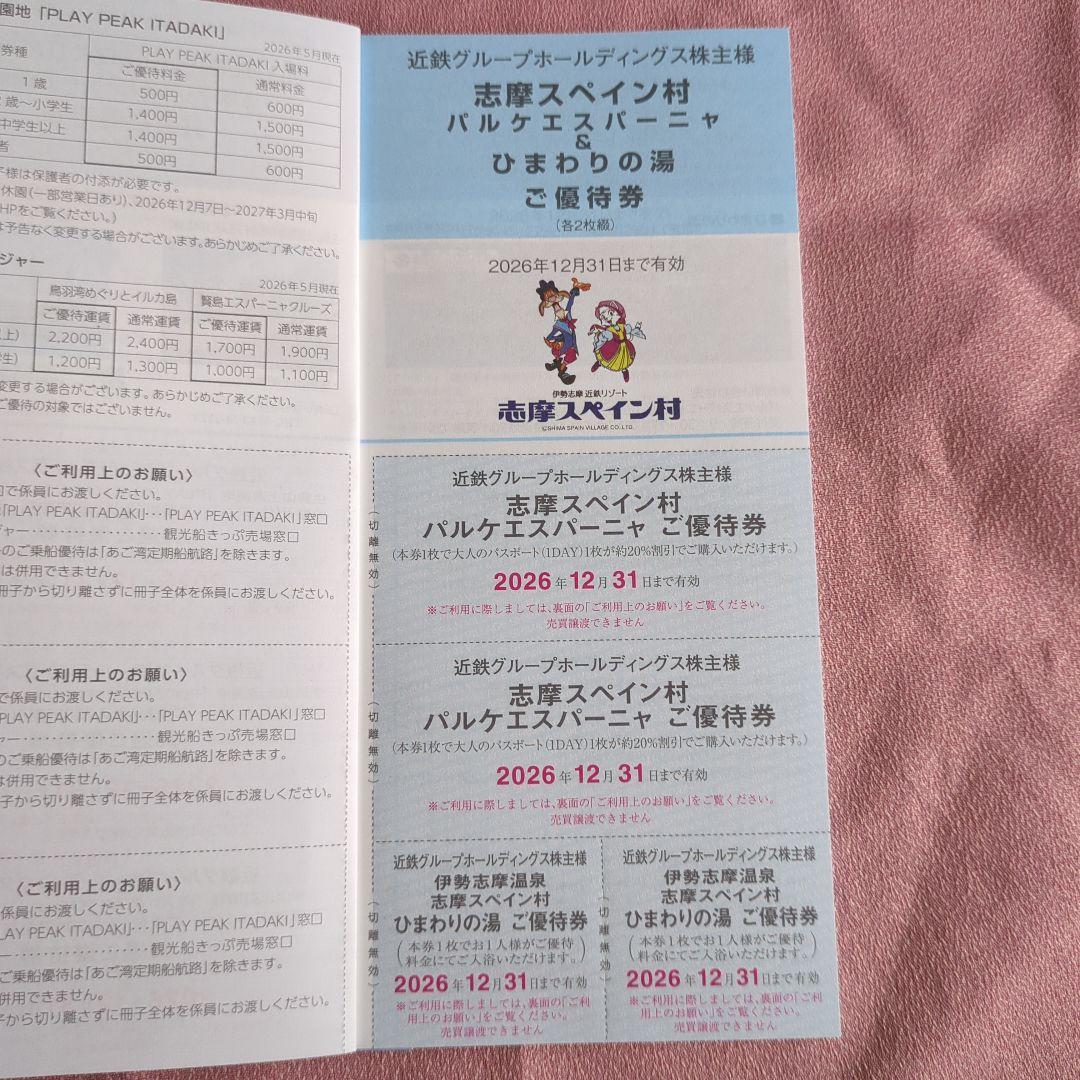 近鉄グループ 株主優待券2026年 12月31日まで — image 3