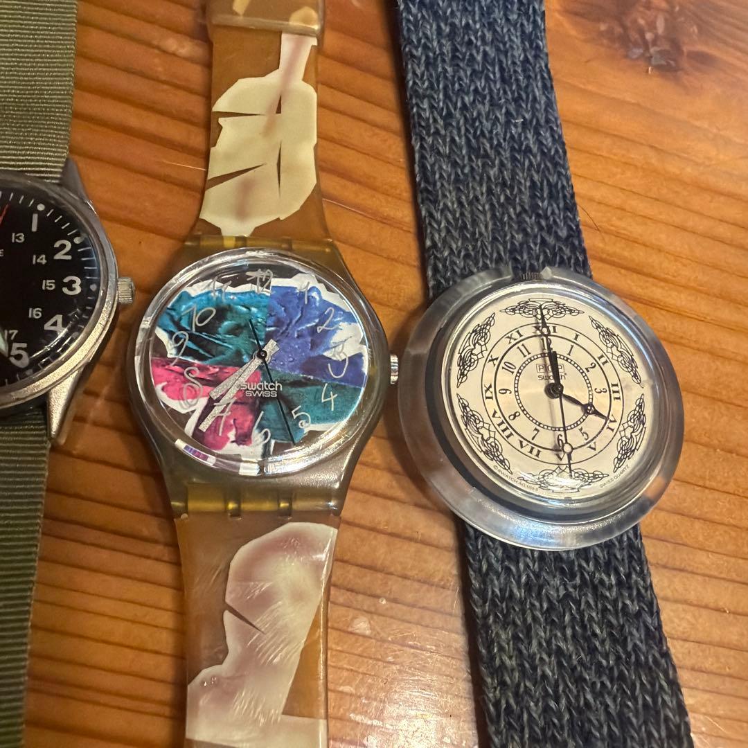 腕時計まとめ売り 4本セット SWATCH スウォッチ他　動作未確認 — image 2