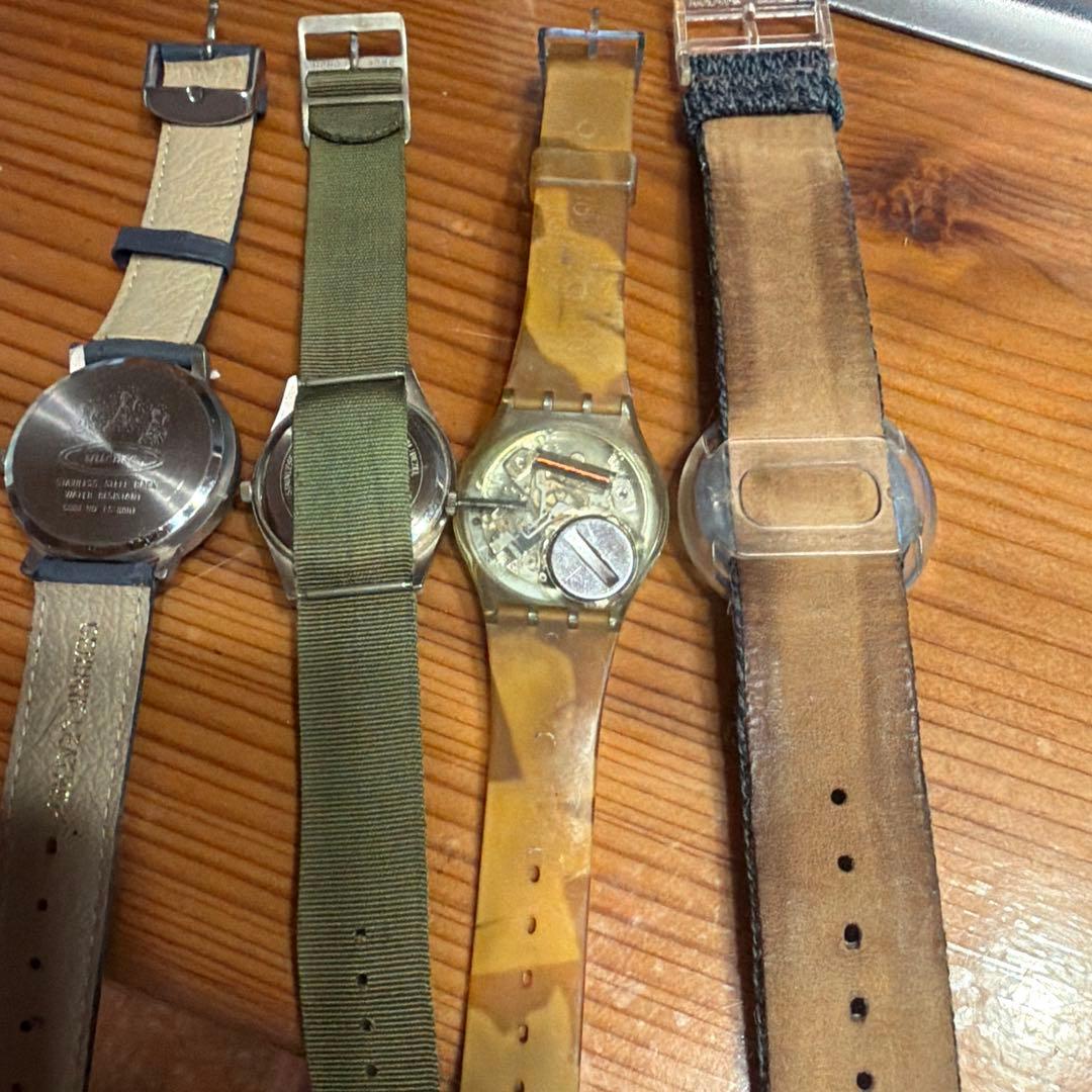 腕時計まとめ売り 4本セット SWATCH スウォッチ他　動作未確認 — image 4