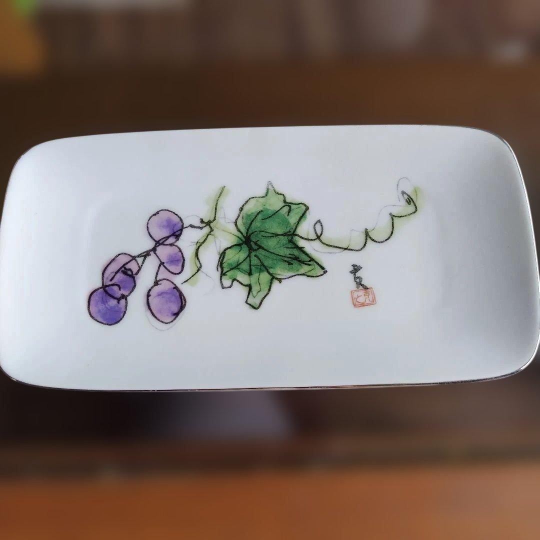 ナルミ　長角皿　絵皿　5枚セット 　長方形 　陶磁器　中古品 — image 4