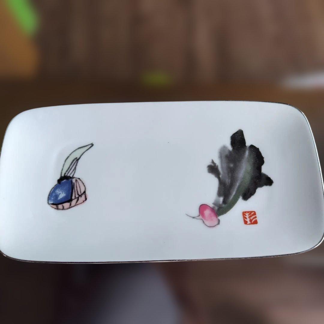 ナルミ　長角皿　絵皿　5枚セット 　長方形 　陶磁器　中古品 — image 5
