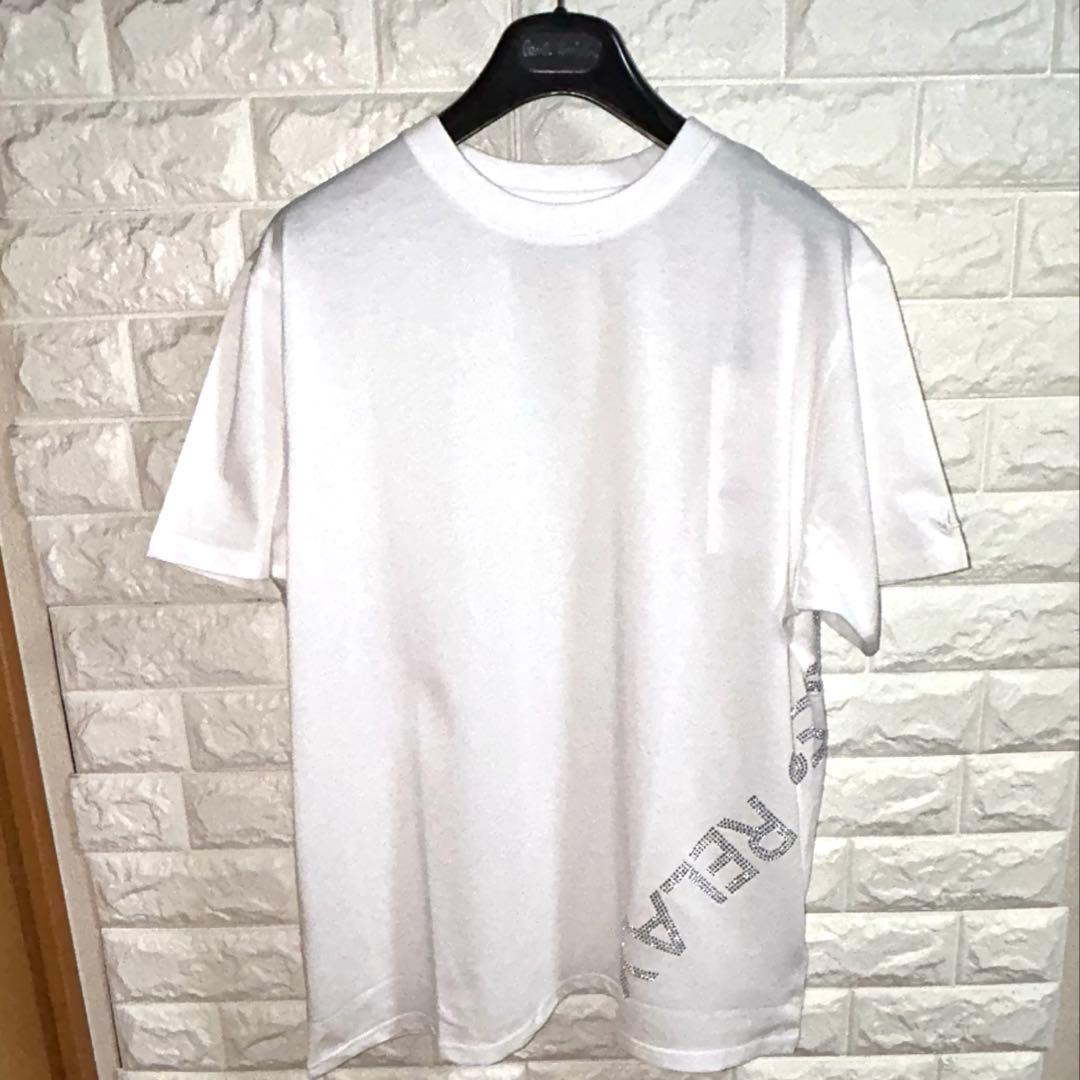 【新品】1PIU1UGUALE3 RELAX／ラインストーンズロゴTシャツ XL — image 5