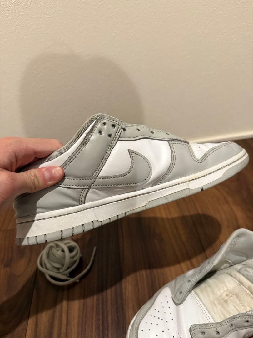 NIKE Dunk Low Grey White スニーカー — image 5