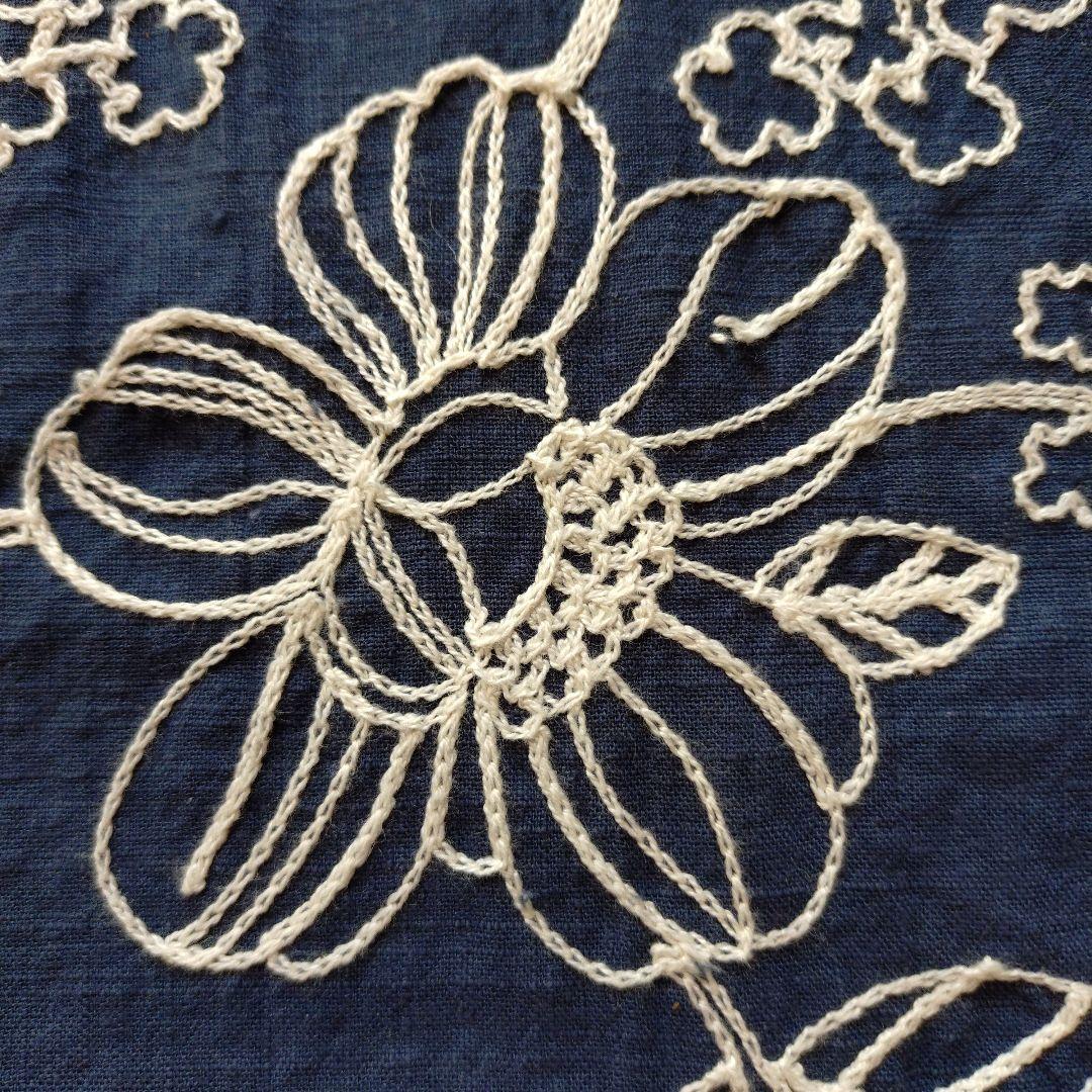 花柄ノースリーブチュニック ネイビー — image 3