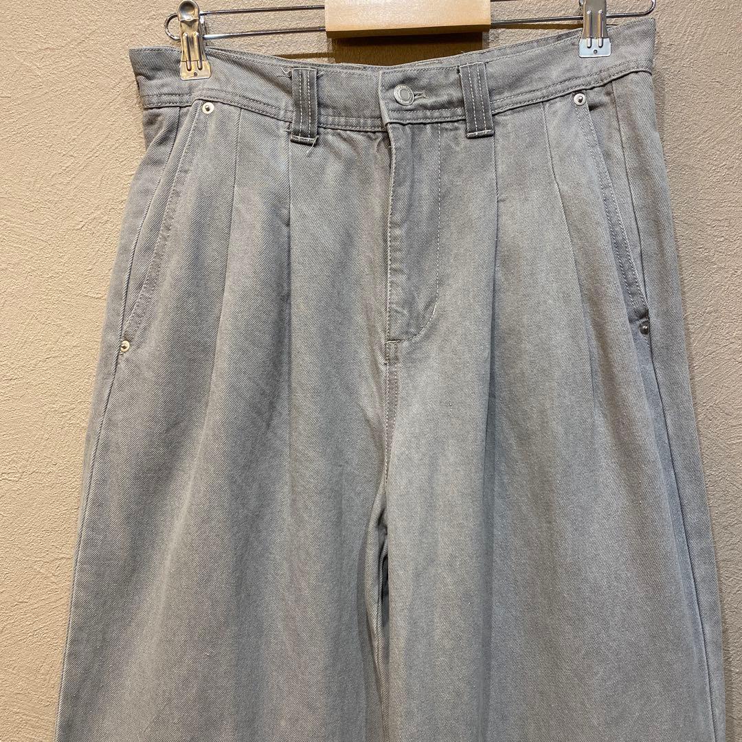 RUUBON ルボーン　ワイドパンツ　グレー　サイズS 綿 — image 3