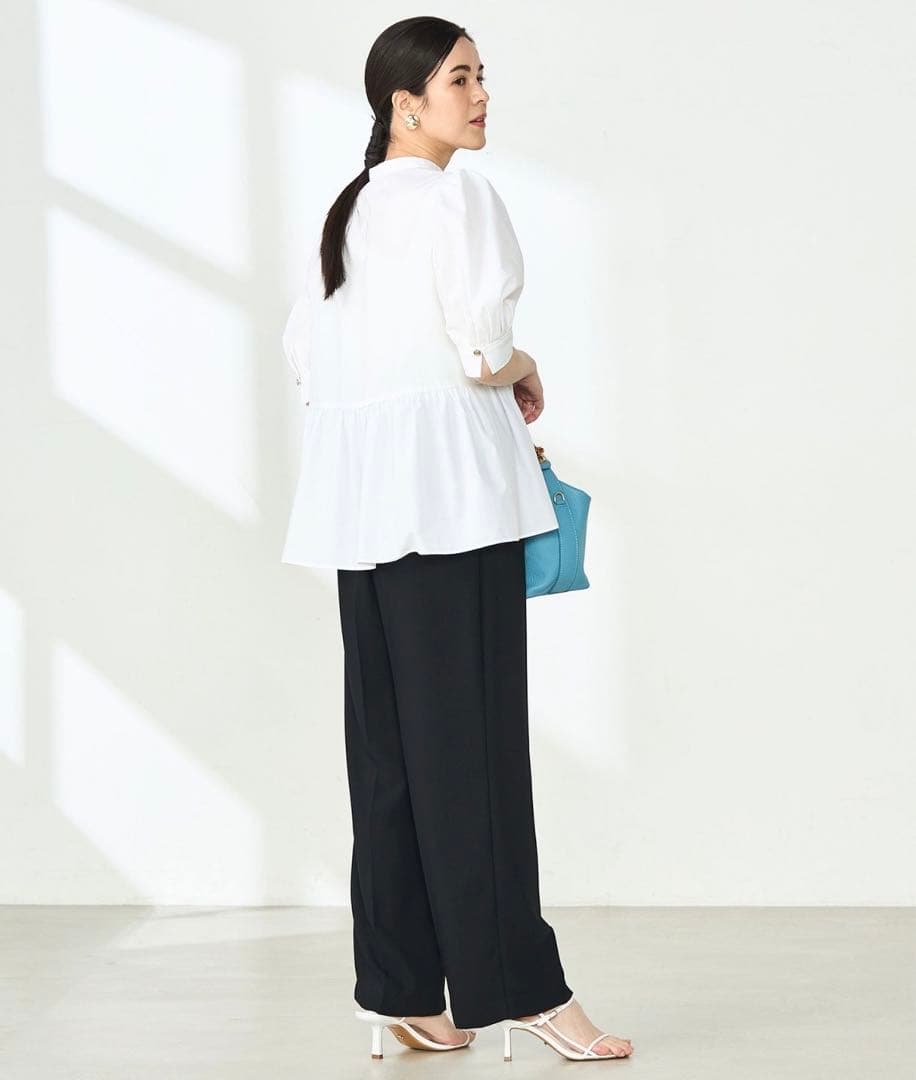 美品♡NOLLEY'S Sophi ペプラムシャツブラウス　ホワイト ワンサイズ — image 3
