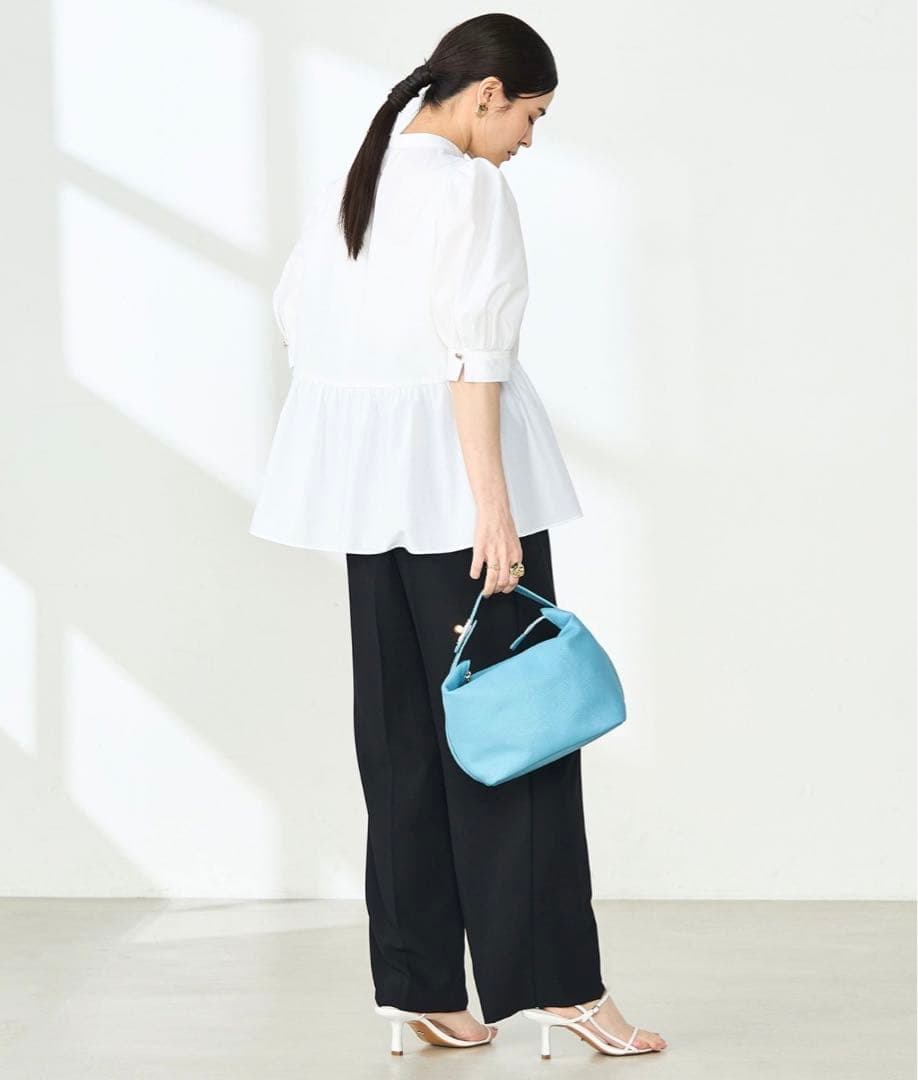 美品♡NOLLEY'S Sophi ペプラムシャツブラウス　ホワイト ワンサイズ — image 4