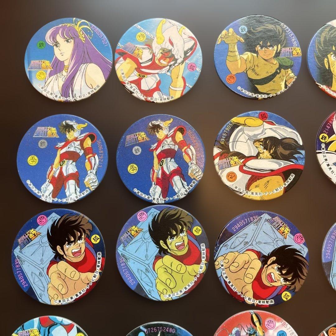 【希少品】【当時物】聖闘士星矢メンコ 32枚セット めんこ カード 昭和レトロ — image 2