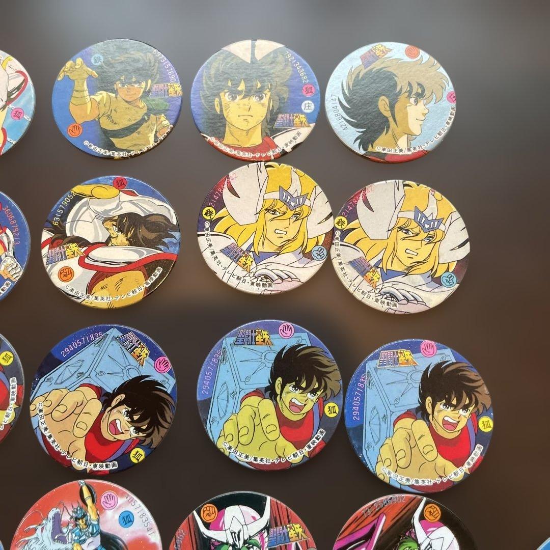 【希少品】【当時物】聖闘士星矢メンコ 32枚セット めんこ カード 昭和レトロ — image 3
