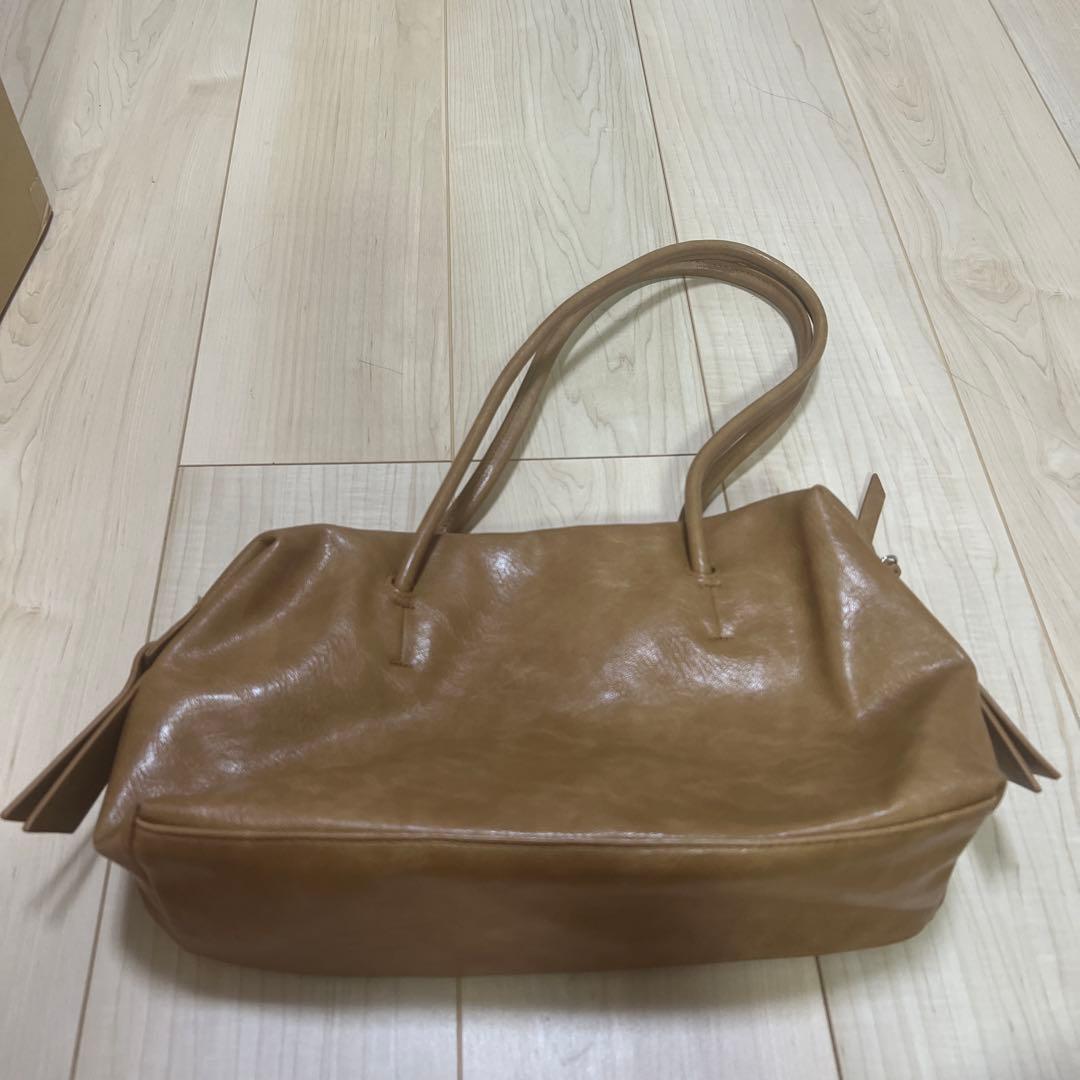 グローバルワークス　シンプル ハンドバッグ ブラウン — image 2