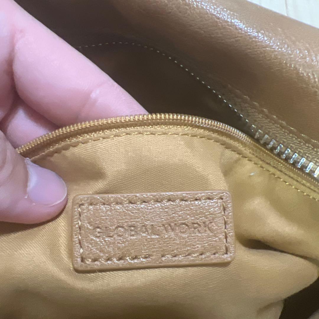 グローバルワークス　シンプル ハンドバッグ ブラウン — image 4