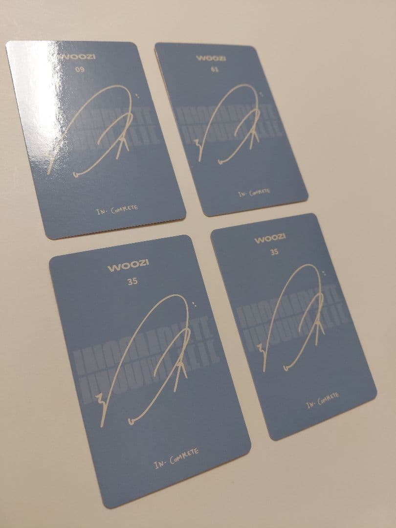 SEVENTEEN WOOZI INCOMPLETE トレカ 4枚セット — image 4