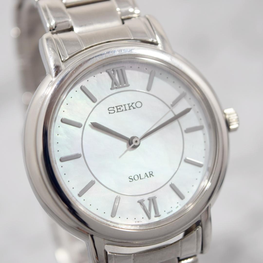 美品 SEIKO セイコー SOLAR ソーラー シェル文字盤 ユニセックス — image 2