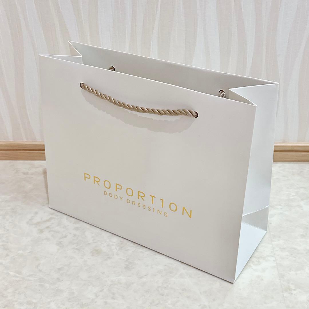 PROPORTION ショップ袋 2枚 ショッパー ショップバック ホワイト — image 3