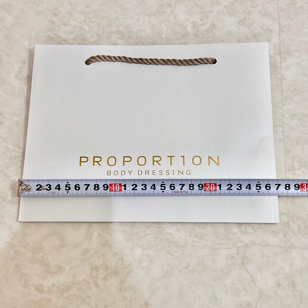 PROPORTION ショップ袋 2枚 ショッパー ショップバック ホワイト — image 4