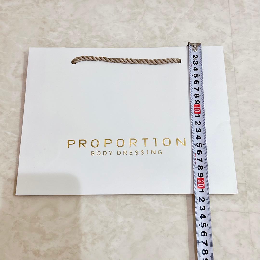 PROPORTION ショップ袋 2枚 ショッパー ショップバック ホワイト — image 5