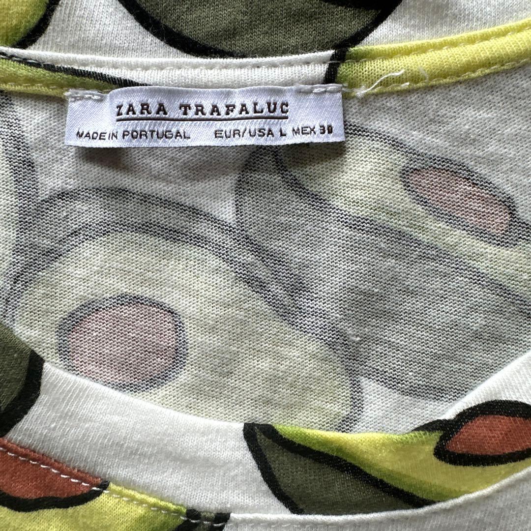 ZARA　アボカド総柄プリント　Tシャツワンピース — image 4