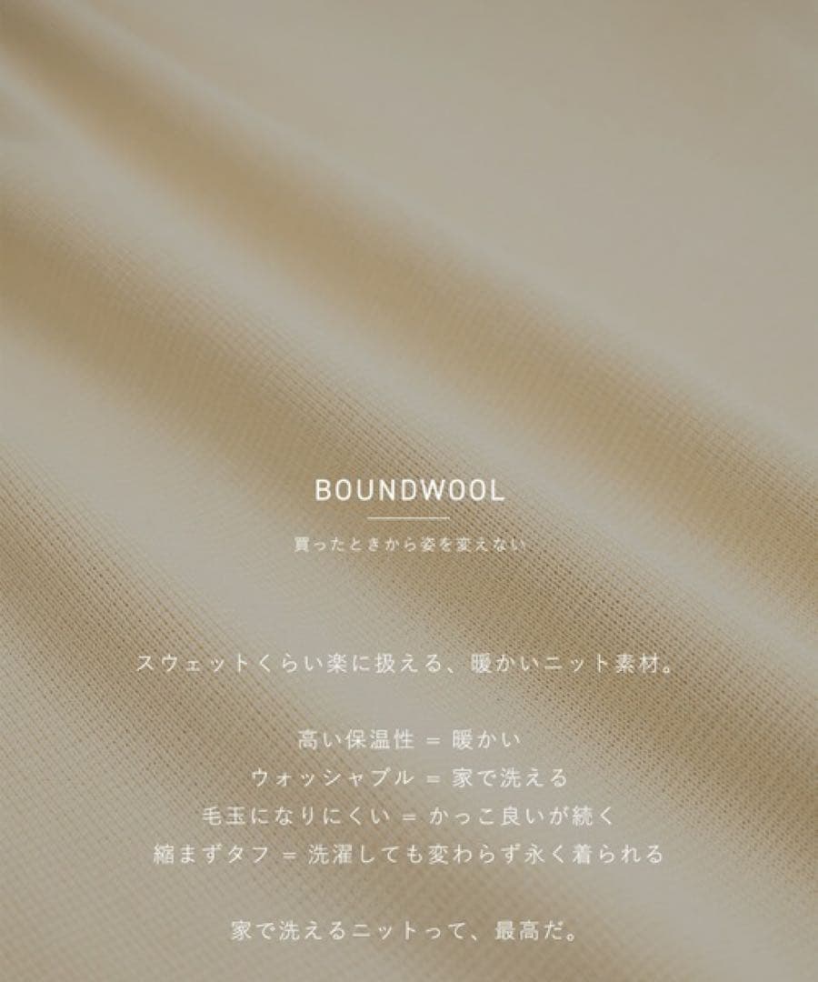 【美品】PUBLIC TOKYO バウンドウールミラノリブクルーニット — image 3