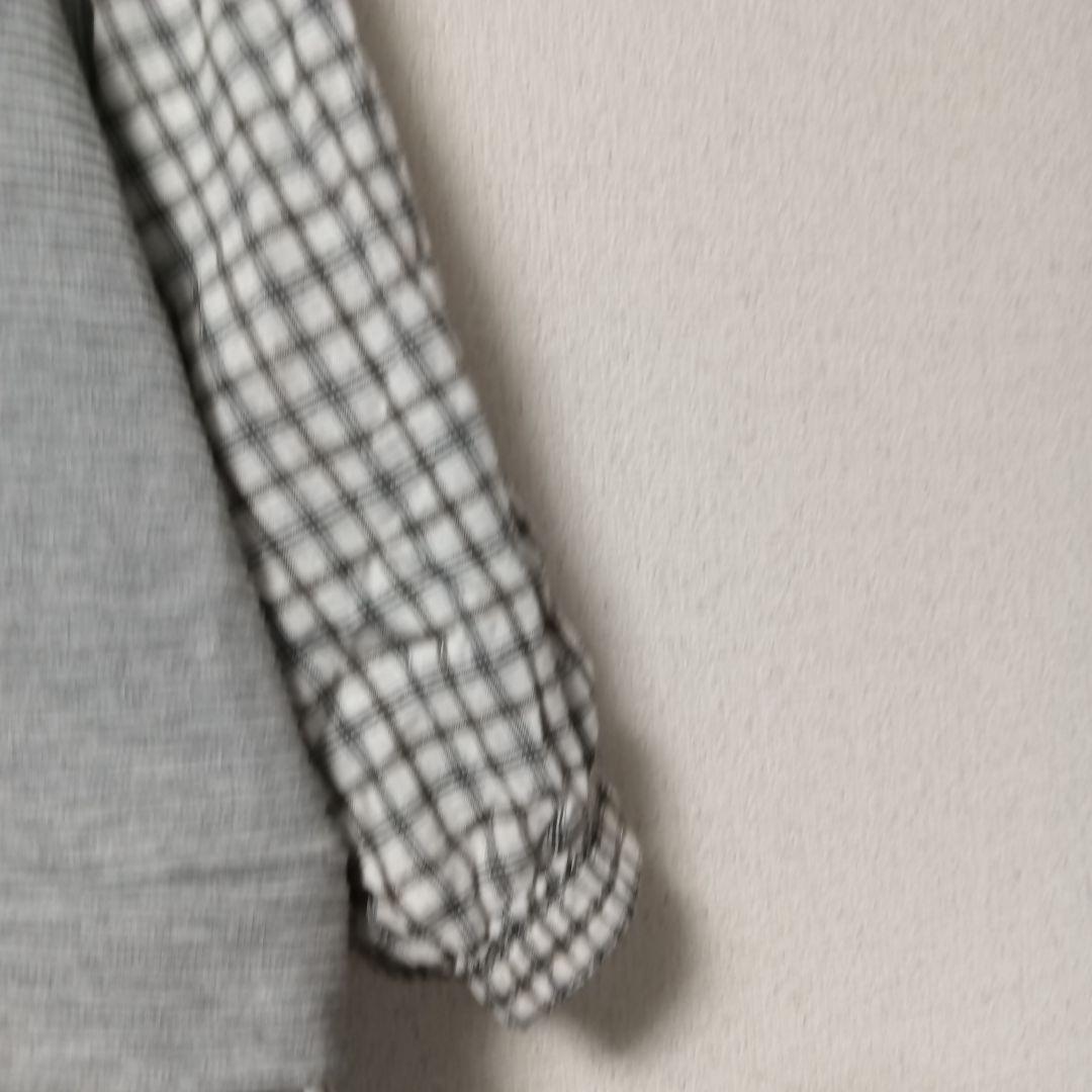 j& flida 長袖 ドッキングプルオーバー グレー チェック — image 5