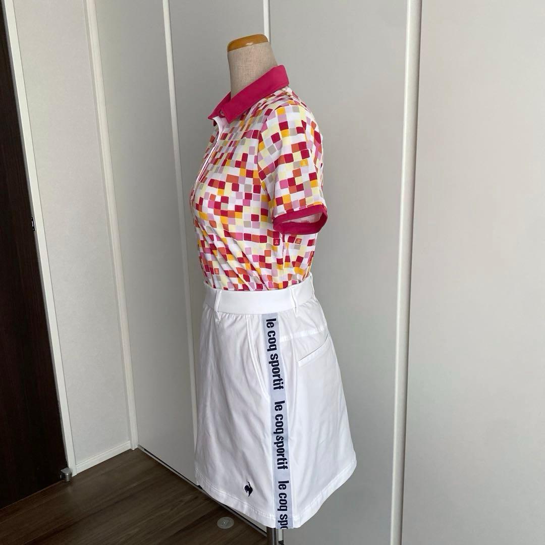 ランバン ポロシャツ×ルコック スカート ゴルフウェア 上下 レディース M — image 3