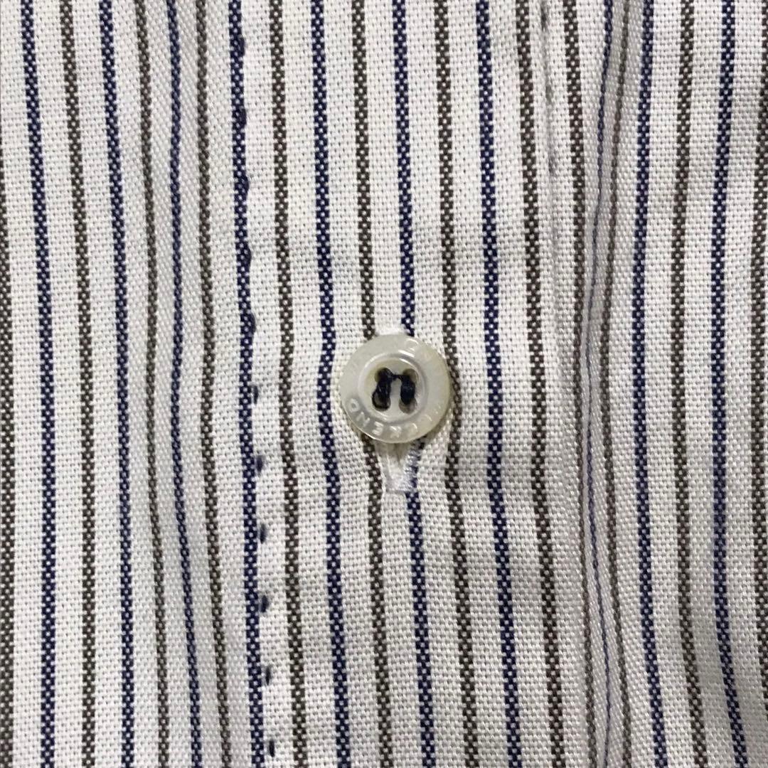 MaxMara WEEKEND LINE 七分袖ストライプシャツ　刺繍ロゴ　S — image 5