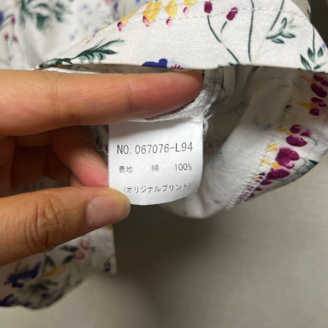 BARAKURA カットソー　Tシャツ　花柄　Lサイズ　綿100 — image 5