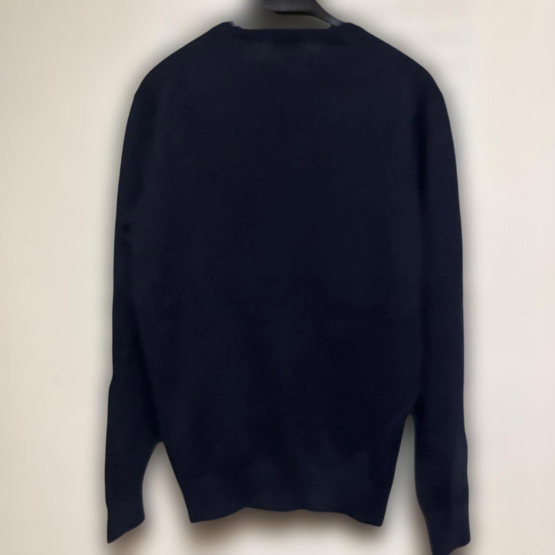 UNIQLO Vネックニット ネイビー Mサイズ — image 3