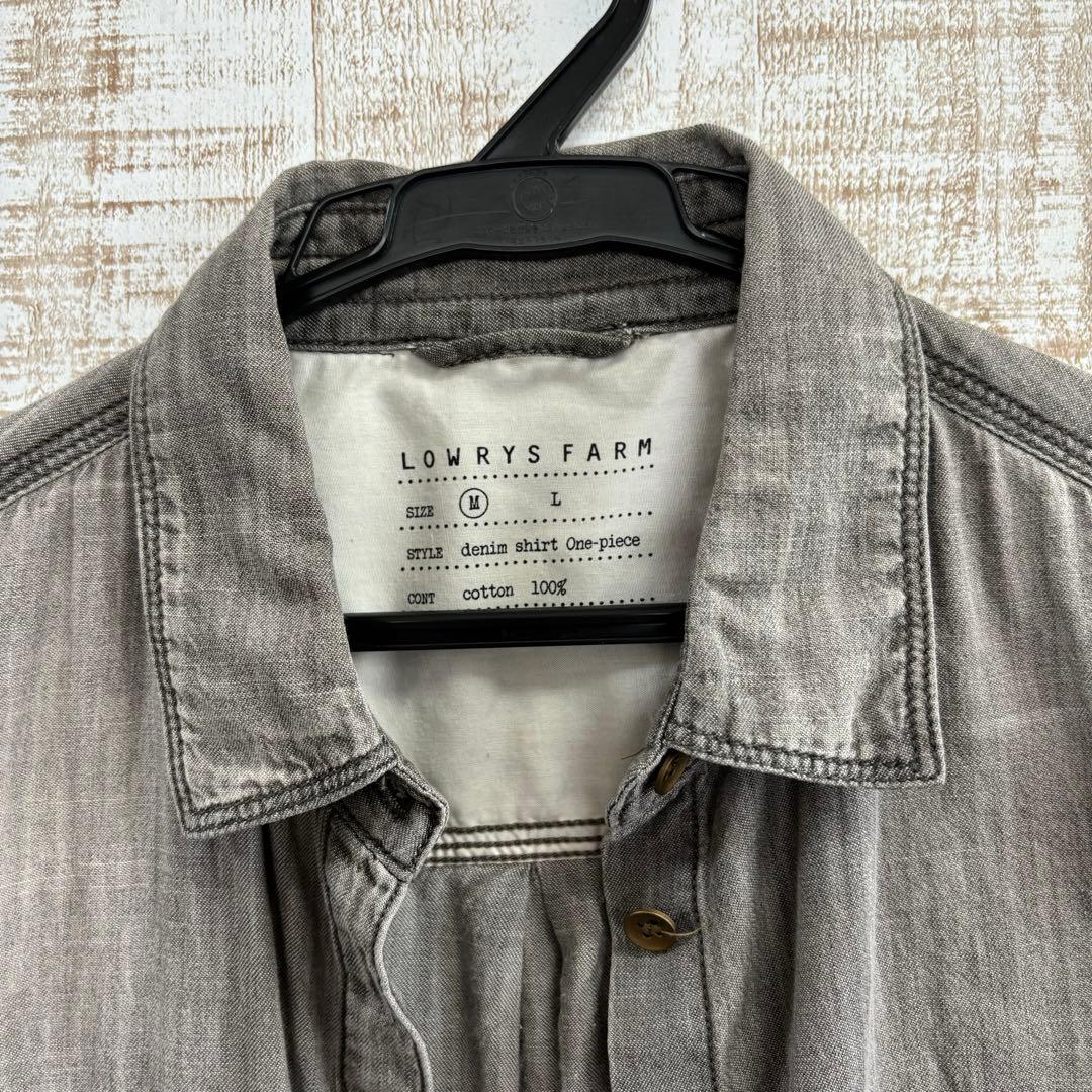 SALE ロング丈ダンガリーシャツ　ロールアップ　レディース　デニム — image 5